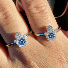 Load image into Gallery viewer, Hamsa ring & studs