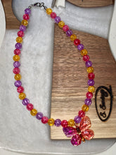 Load image into Gallery viewer, Butterfly crackle necklace