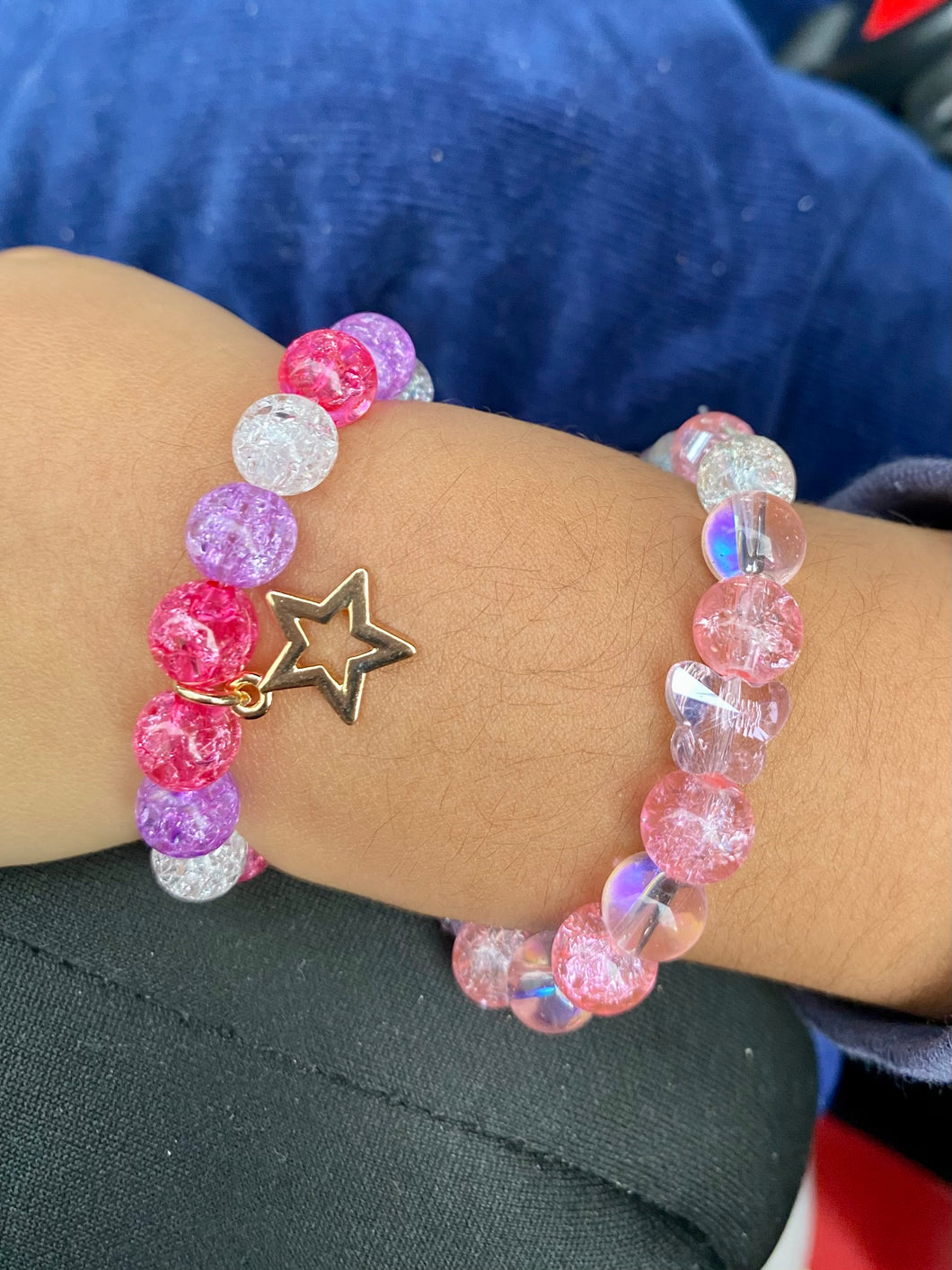Pink toddler bracelet